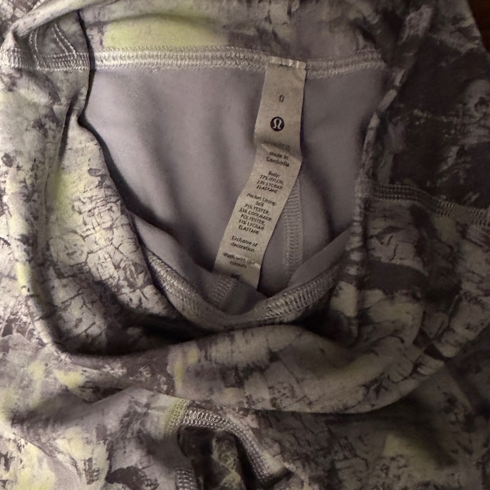 lululemon athletica Gray and Yellow Leggings